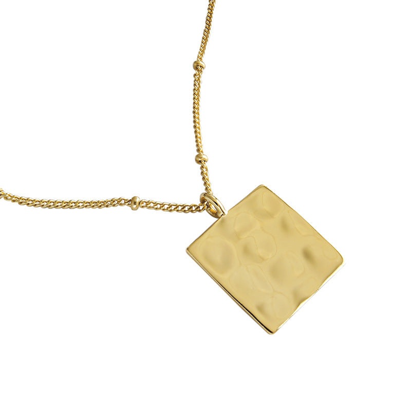 Casual Geometry Square 925 Sterling Silver Necklace