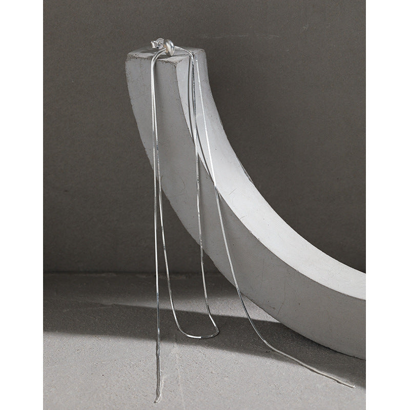 Elegant Beads Women 925 Sterling Silver Dangling Earring Single