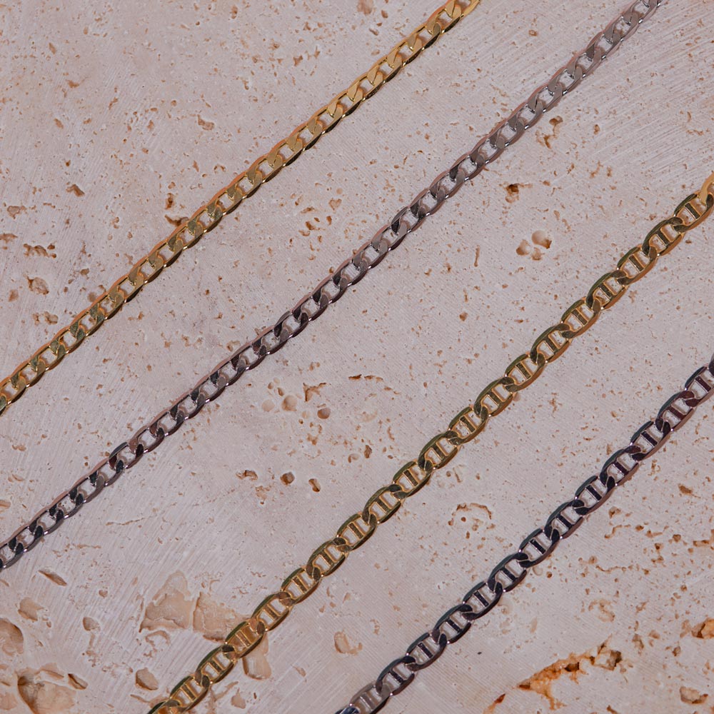 Fashion Hollow Pig Nose Chain 925 Sterling Silver Stacking Chain Necklace