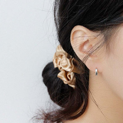 Fashion Super Mini Circle 925 Sterling Silver Huggie Hoop Earring Single