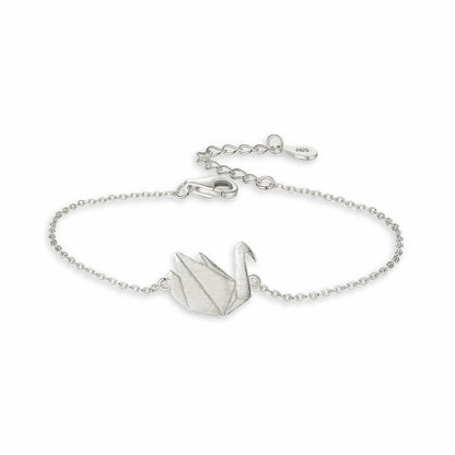 Gift Beautiful Swan Animal 925 Sterling Silver Bracelet
