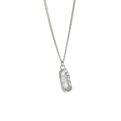 Gift Irregular Peanut 925 Sterling Silver Necklace
