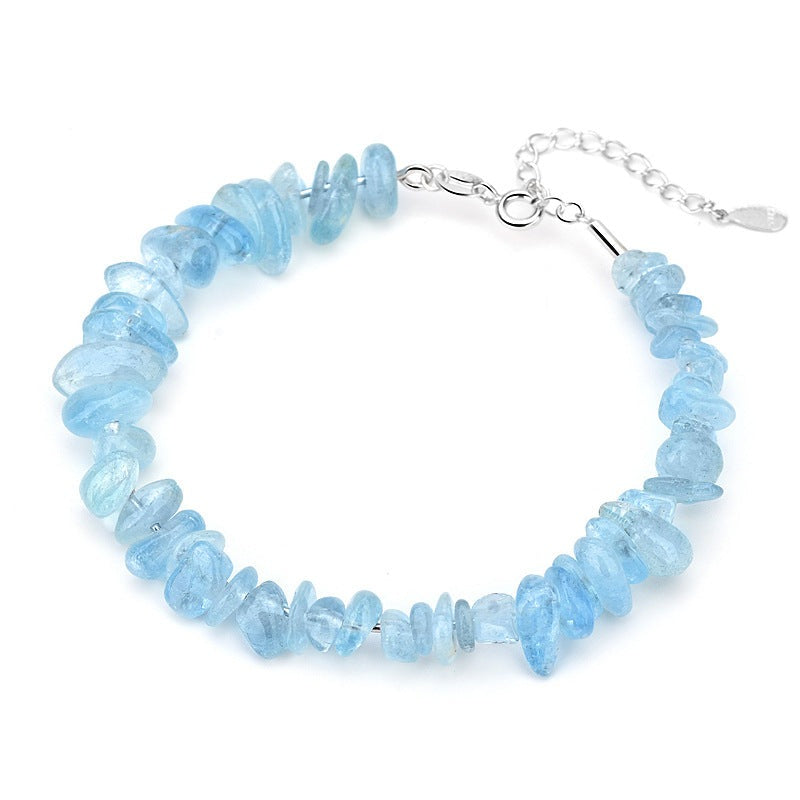 Irregular DIY Natural Crystal Aquamarine Strawberry Quartz Aventurine for Earrings Bracelet