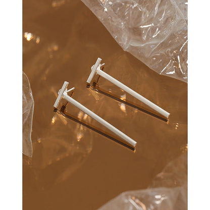 Simple Letter T 925 Sterling Silver Stud Earrings